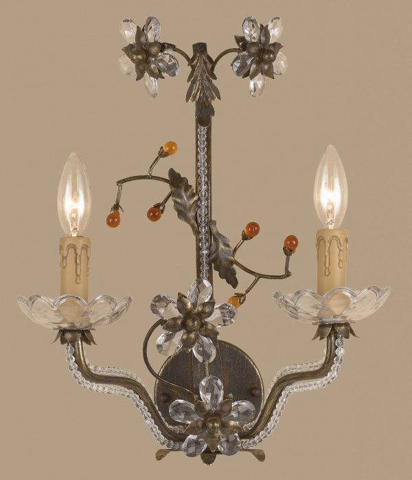 Bella Uva-3742 EBG - Sconce/WallBracket-2 Lights - Image 1