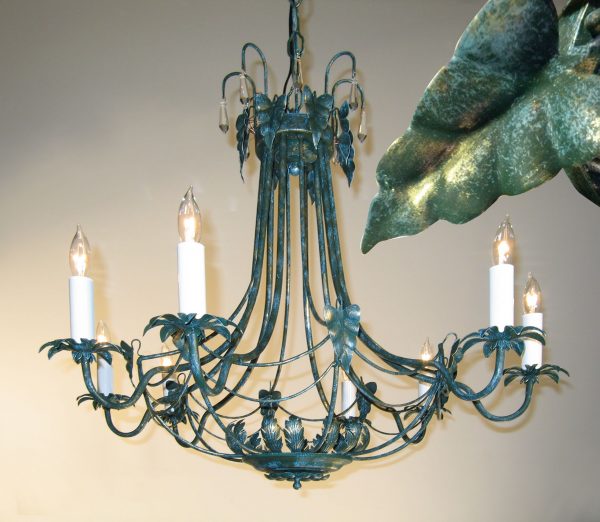 Wrought Iron-3758 V CP - Chandelier-8 Lights - Image 1