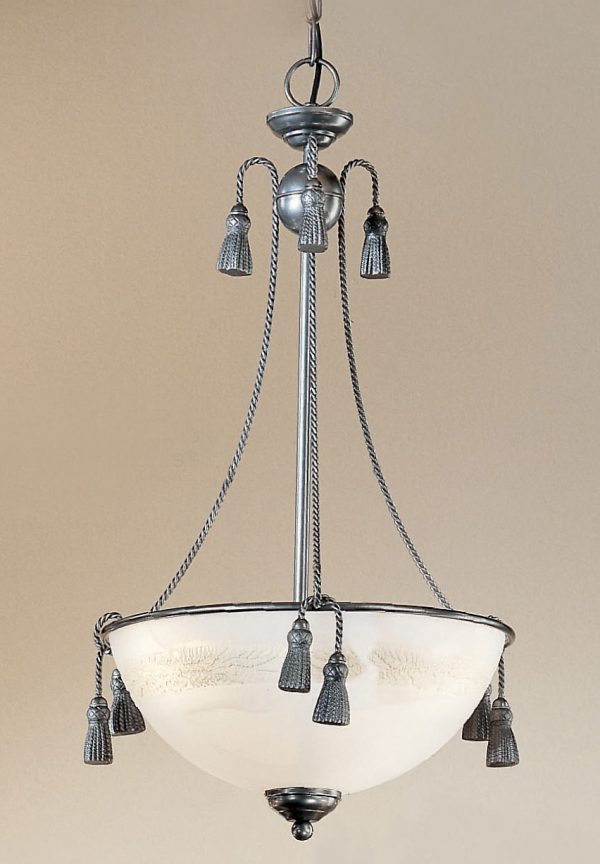 Rope and Tassel-4023 PTR - Pendant-3 Lights - Image 1