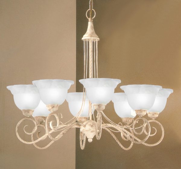 Torino-40308 IG - Chandelier-8 Lights - Image 1