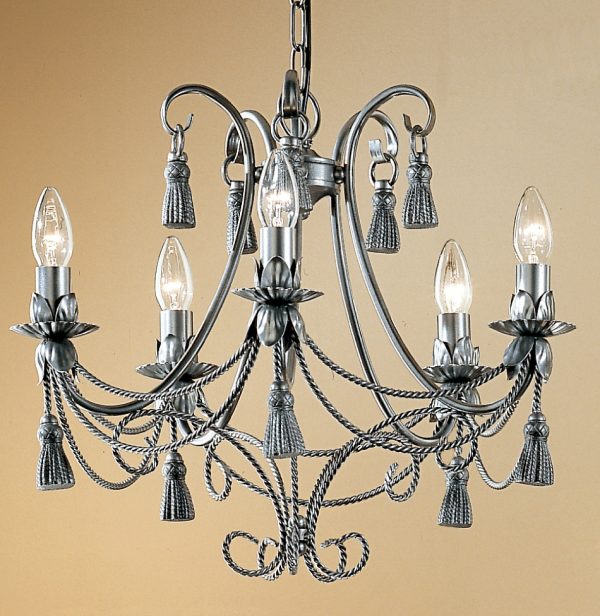 Rope and Tassel-4035 PTR - Chandelier-5 Lights - Image 1
