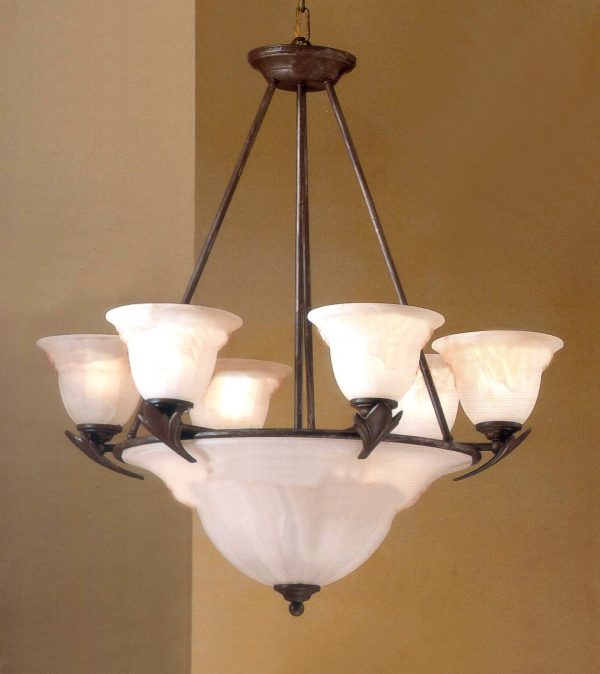 Roma-40409 BZ - Chandelier-9 Lights - Image 1