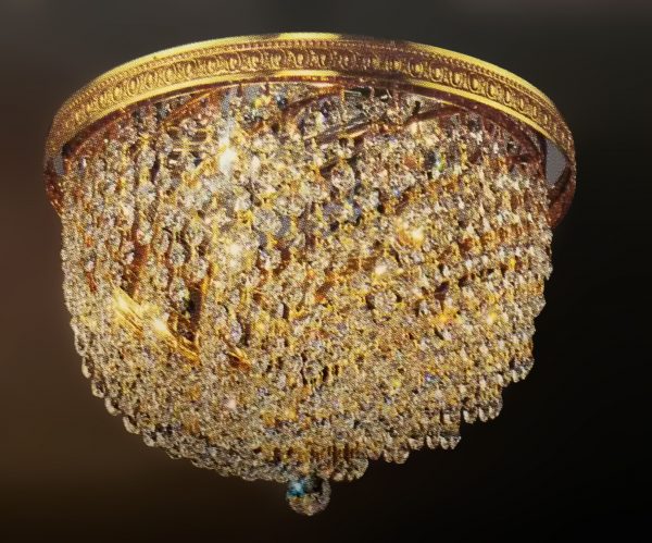 Crystal Baskets-51414 CP - Flush/Semi-Flush-3 Lights - Image 1