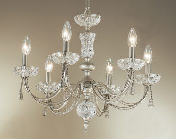 Weatherford Rope-5486 SN - Chandelier-6 Lights