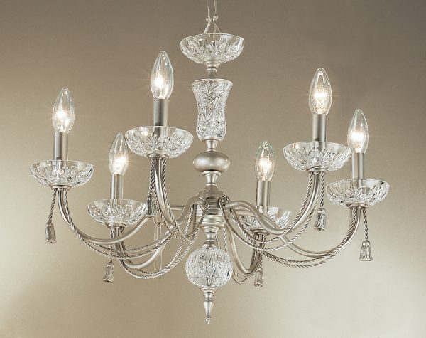 Weatherford Rope-5486 SN - Chandelier-6 Lights