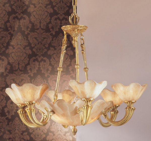 Atlantis-55206 HBZ - Chandelier-9 Lights - Image 1
