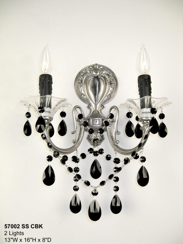Via Venteo-57002 SS CBK - Sconce/WallBracket-2 Lights - Image 1