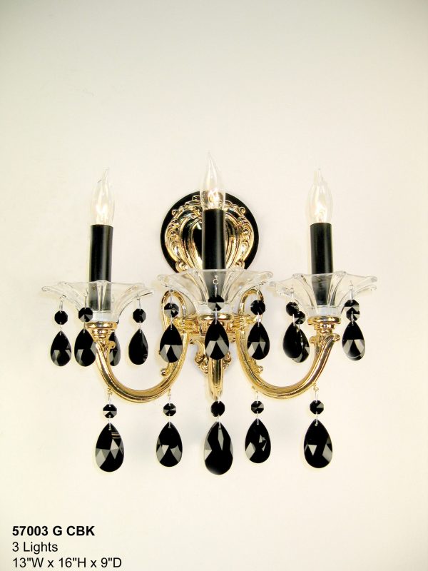Via Venteo-57003 G CBK - Sconce/WallBracket-3 Lights - Image 1