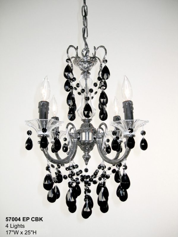 Via Venteo-57004 EP CBK - Mini-Chandelier-4 Lights - Image 1