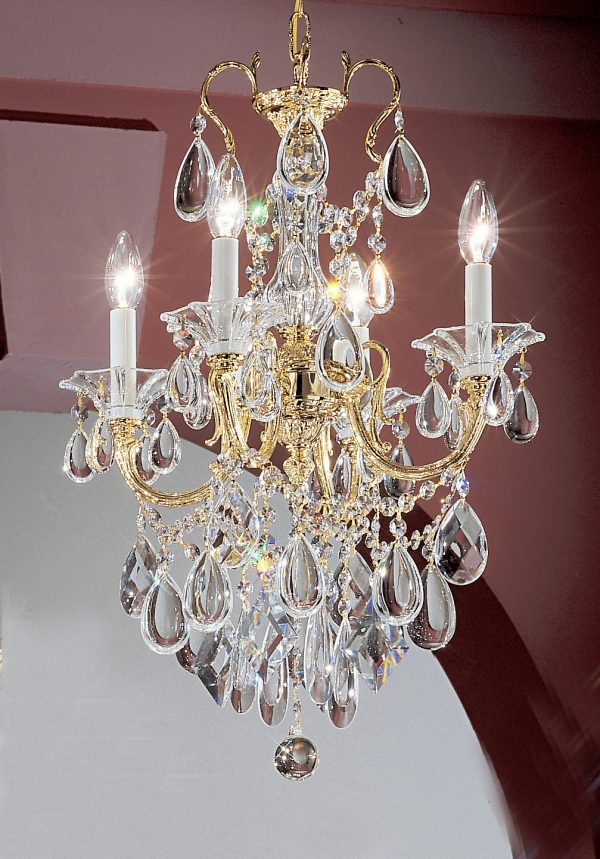 Via Venteo-57004 G C - Mini-Chandelier-4 Lights - Image 1