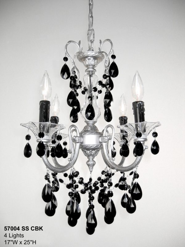 Via Venteo-57004 SS CBK - Mini-Chandelier-4 Lights - Image 1