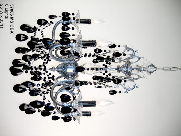 Via Venteo-57006 MS CBK - Chandelier-6 Lights - Image 1