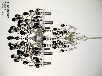 Via Venteo-57006 RB CBK - Chandelier-6 Lights