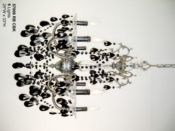 Via Venteo-57006 RB CBK - Chandelier-6 Lights - Image 1