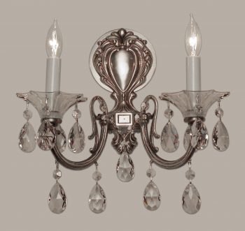Via Lombardi-57052 MS CP - Sconce/WallBracket-2 Lights