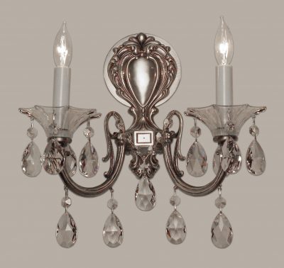 Via Lombardi-57052 MS CP - Sconce/WallBracket-2 Lights