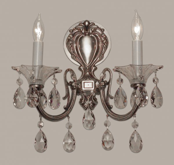 Via Lombardi-57052 MS CP - Sconce/WallBracket-2 Lights - Image 1