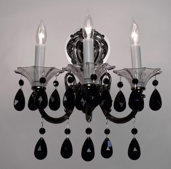 Via Lombardi-57053 EP CBK - Sconce/WallBracket-3 Lights - Image 1