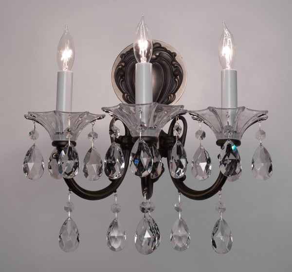 Via Lombardi-57053 RB CP - Sconce/WallBracket-3 Lights - Image 1
