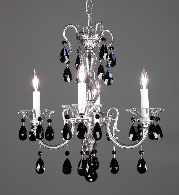 Via Lombardi-57054 MS CBK - Mini-Chandelier-4 Lights - Image 1