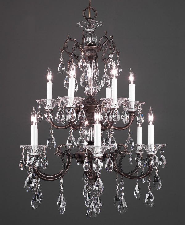 Via Lombardi-57062 RB CP - Chandelier-12 Lights - Image 1