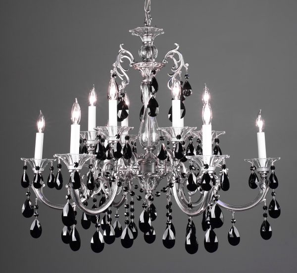 Via Lombardi-57063 MS CBK - Chandelier-12 Lights - Image 1