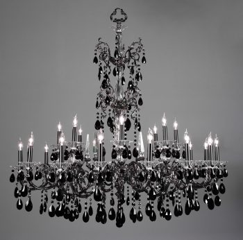 Via Lombardi-57065 EP CBK - Chandelier-24 Lights