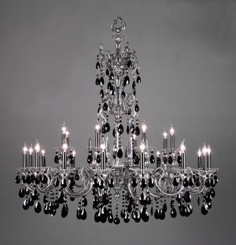Via Lombardi-57065 MS CBK - Chandelier-24 Lights