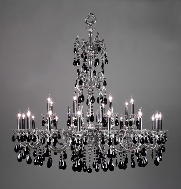 Via Lombardi-57065 MS CBK - Chandelier-24 Lights - Image 1