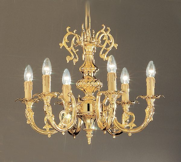 Princeton-5706 G - Chandelier-6 Lights - Image 1