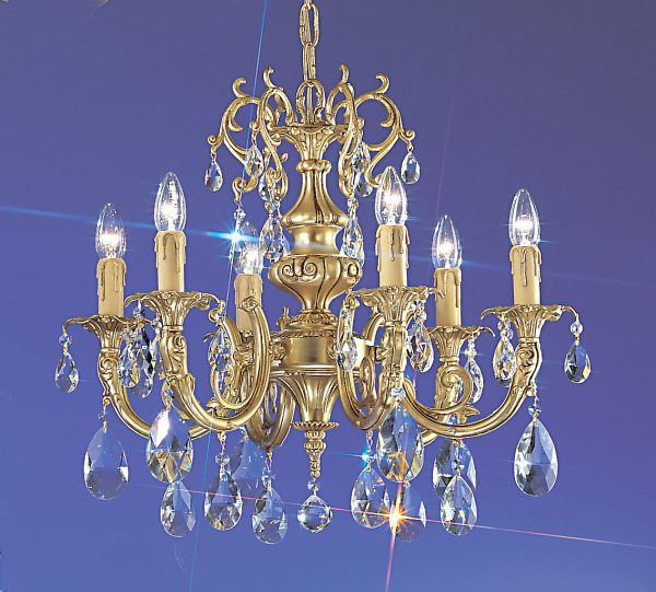 Princeton-5706 SBB C - Chandelier-6 Lights - Image 1