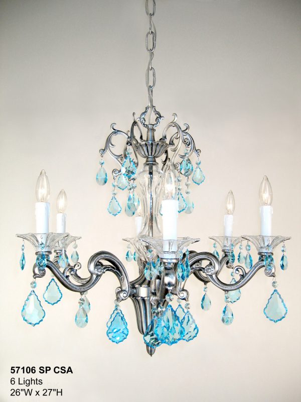 Via Firenze-57106 MS CSA - Chandelier-6 Lights - Image 1