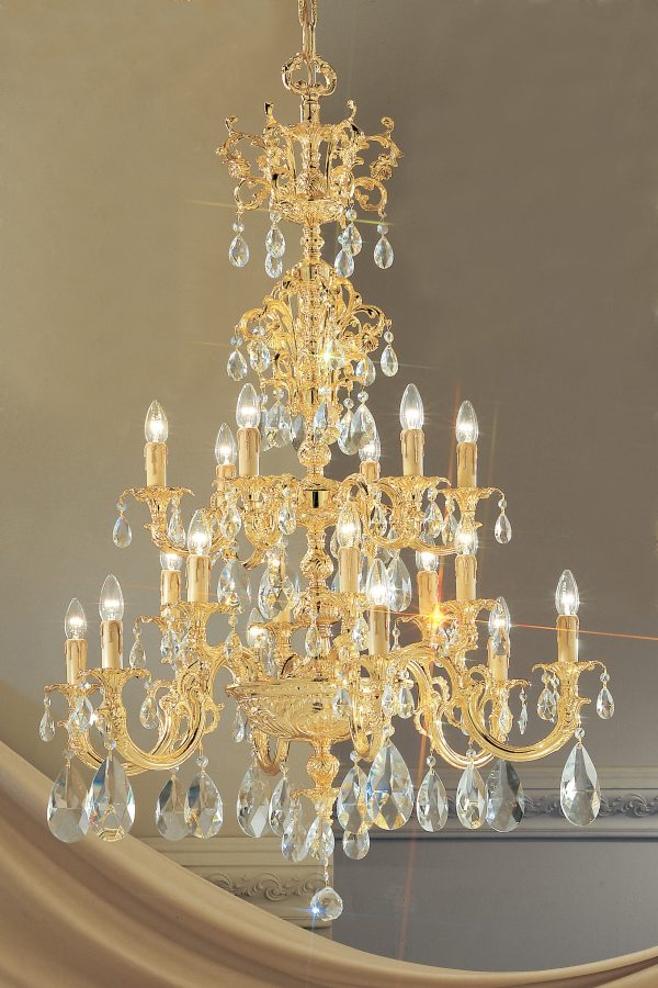 Princeton-5718 G C - Chandelier-18 Lights - Image 1