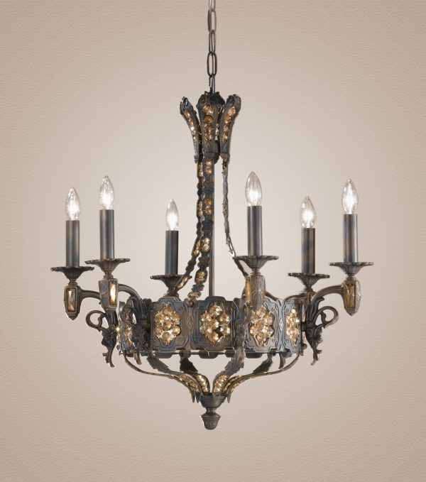Castillio de Bronce-57336 AGB AI - Chandelier-9 Lights - Image 1