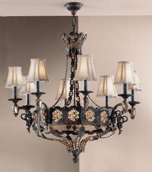 Castillio de Bronce-57338 AGB AI S683 - Chandelier-12 Lights