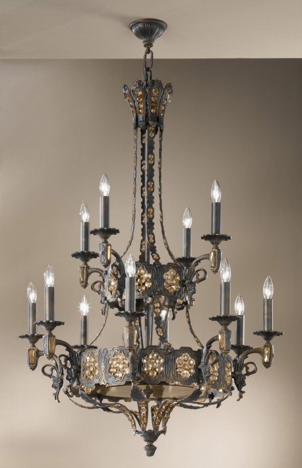 Castillio de Bronce-57339 AGB AI - Chandelier-24 Lights - Image 1