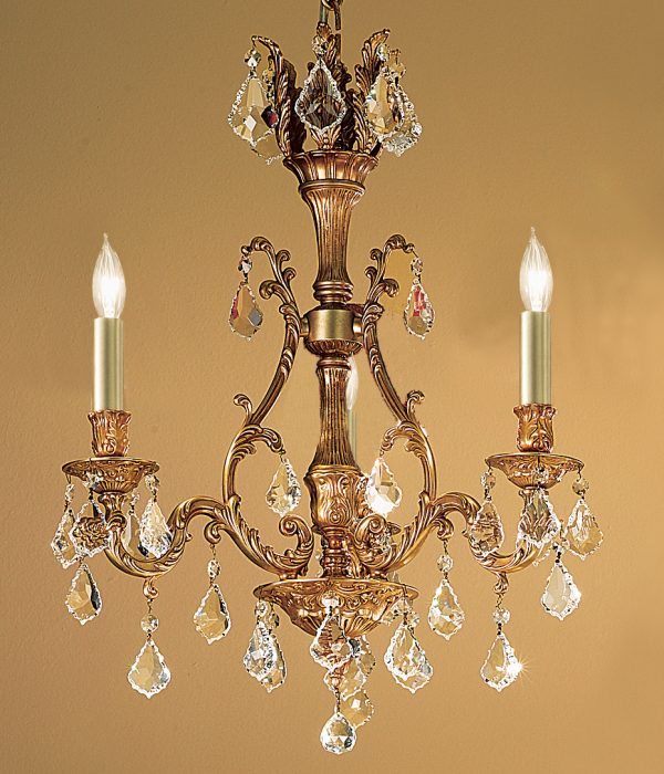 Majestic-57362 FG CP - Chandelier-3 Lights - Image 1