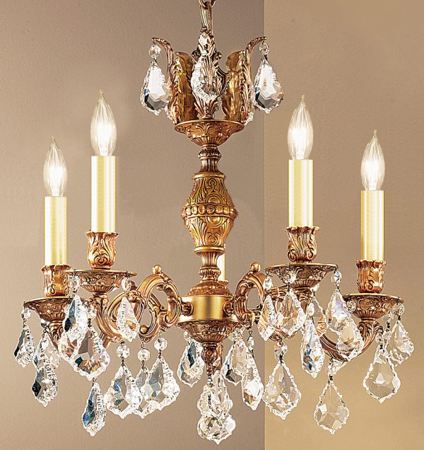 Chateau-57375 FG CP - Chandelier-5 Lights - Image 1