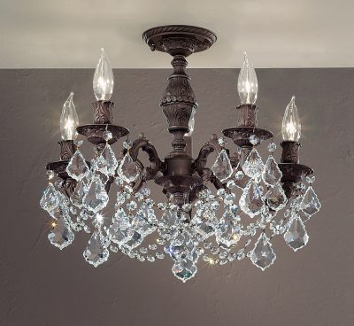 Chateau Imperial-57384 AGB CP - Flush/Semi-Flush-5 Lights