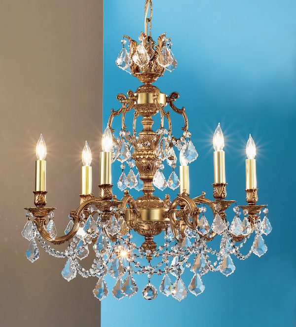 Chateau Imperial-57385 FG CP - Chandelier-5 Lights - Image 1