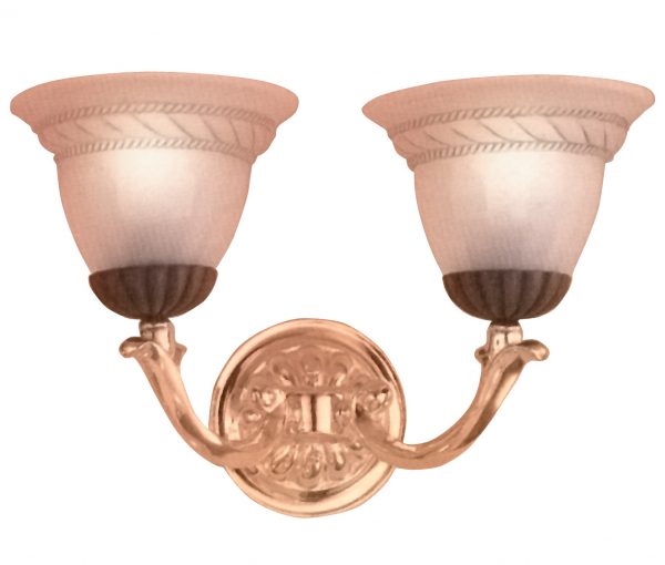Orleans-67812 BZ/G - Sconce/WallBracket-2 Lights - Image 1