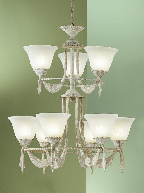 Saratoga-67909 WW - Chandelier-9 Lights - Image 1