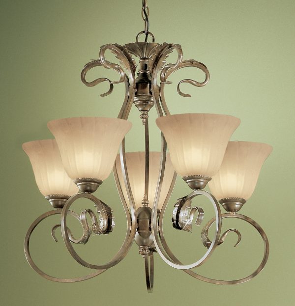 Manilla-68305 EB SSG - Chandelier-5 Lights - Image 1