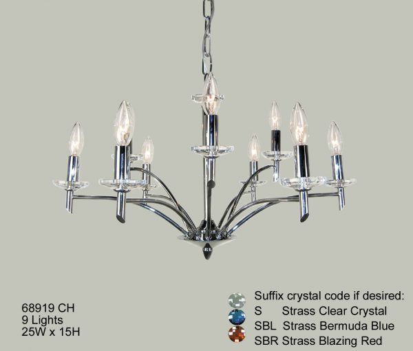 Helsinki-68919 CH - Chandelier-9 Lights - Image 1