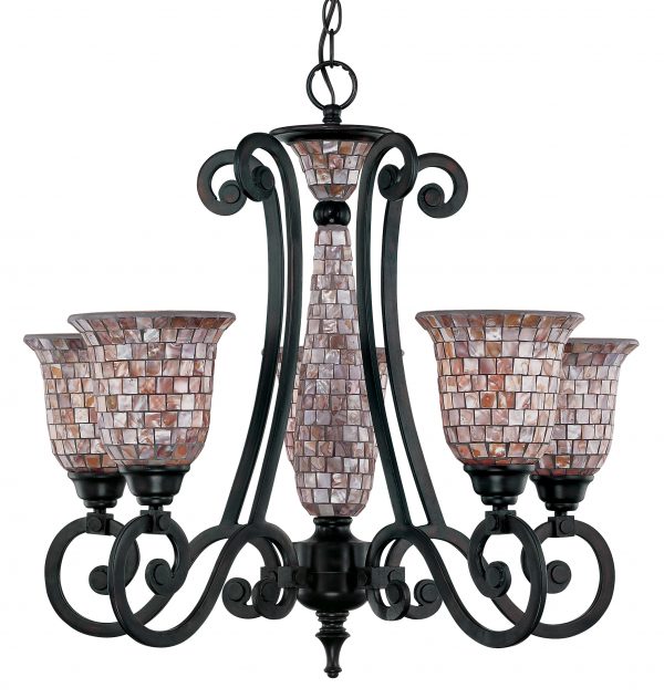 Pearl River-71145 ORB - Chandelier-5 Lights - Image 1
