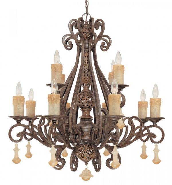 Riviera-71158 TS - Chandelier-12 Lights - Image 1