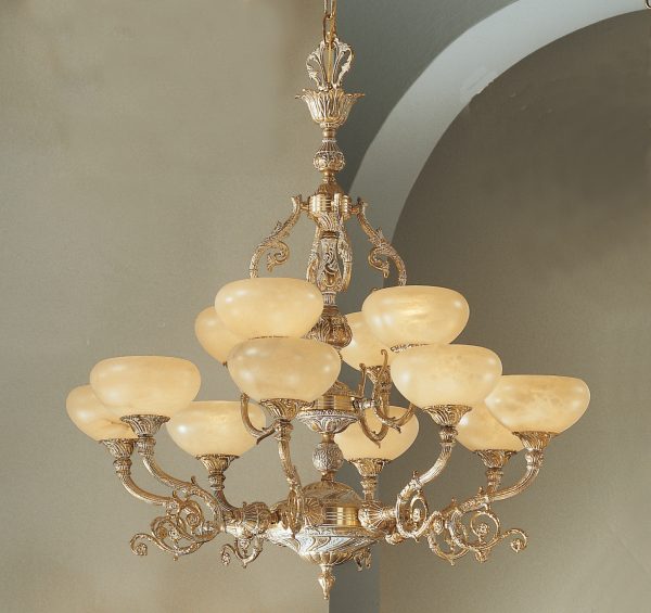 Ibiza-7469 SBW - Chandelier-12 Lights