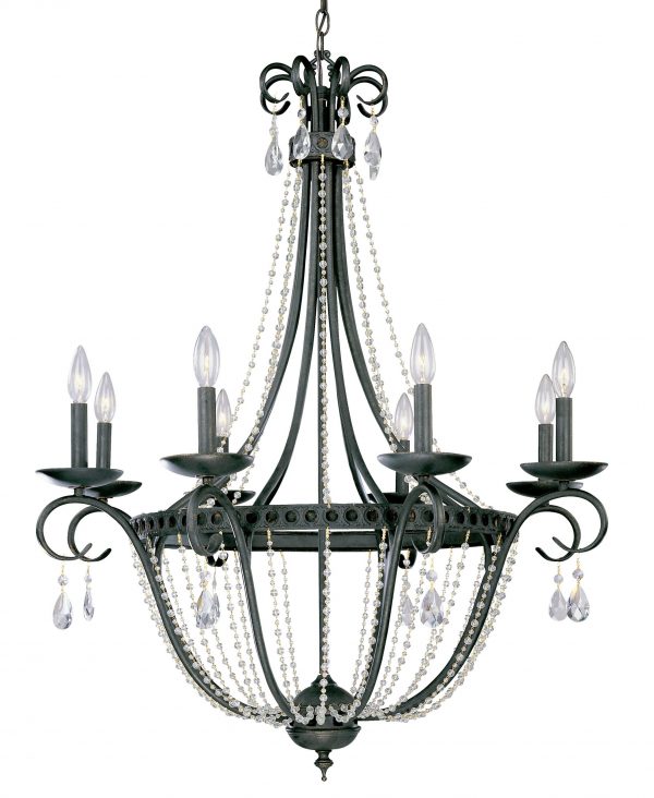 Elegante-81008 ASB - Chandelier-8 Lights - Image 1