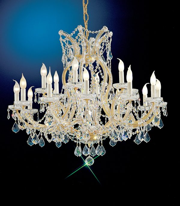 Maria Theresa-8118 OWG C - Chandelier-19 Lights - Image 1