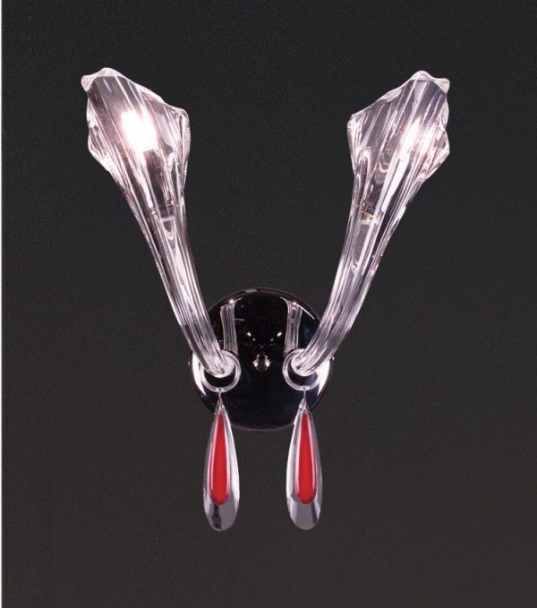 Inspiration-82022 CH RED - Sconce/WallBracket-2 Lights - Image 1
